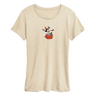 Women's Peanuts Lucy & Snoopy Apple Bobbing Graphic Tee