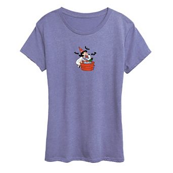 Women's Peanuts Lucy & Snoopy Apple Bobbing Graphic Tee
