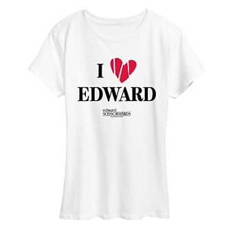 Women's Edward Scissorhands I Love Edward Graphic Tee
