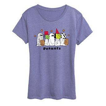 Women's Peanuts Halloween Trick-or-Treat Graphic Tee