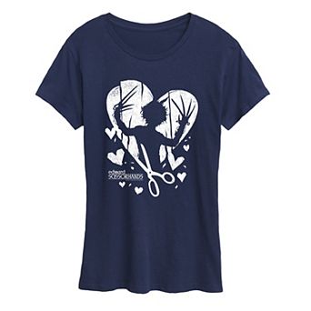 Women's Edward Scissorhands Heart Silhouette Graphic Tee