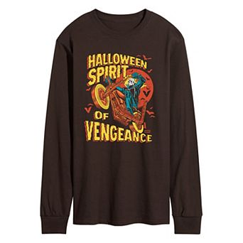 Men's Ghost Rider Halloween Long Sleeve Graphic Tee