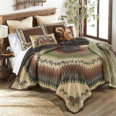 Donna Sharp Pine Circle Quilt Set with Pillowcases