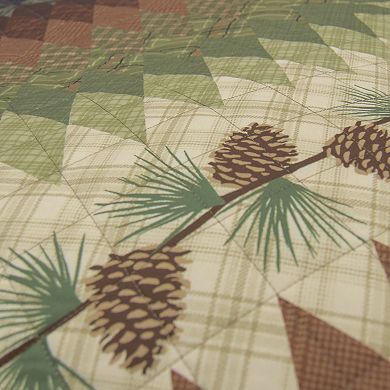 Donna Sharp Pine Circle Quilt Set with Pillowcases