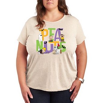 Plus Size Peanuts Snoopy & Friends Halloween Graphic Tee