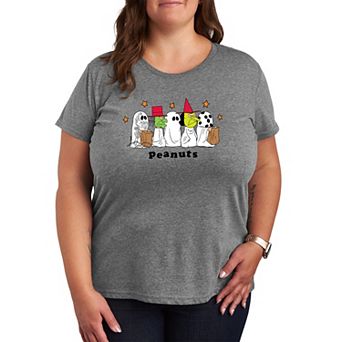Plus Size Peanuts Halloween Trick-or-Treat Graphic Tee