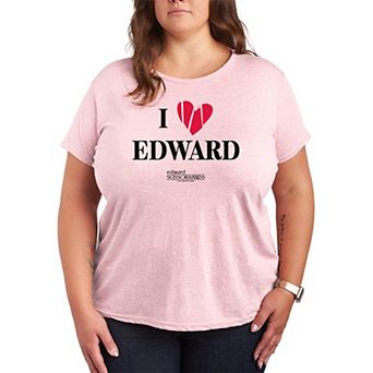 Plus Size Edward Scissorhands I Love Edward Graphic Tee