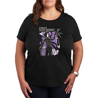 Plus Size Edward Scissorhands Gothic Portrait Graphic Tee