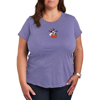 Plus Size Peanuts Lucy & Snoopy Apple Bobbing Graphic Tee