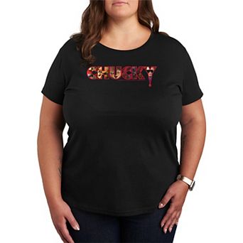 Plus Size Chucky Logo Graphic Tee