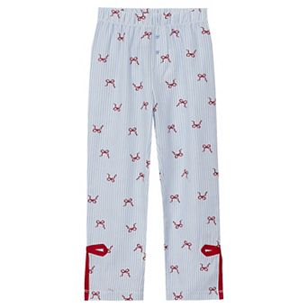 Girls 4-20 Lands' End Lace Trim Flannel Pajama Pants