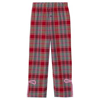 Girls 4-20 Lands' End Lace Trim Flannel Pajama Pants