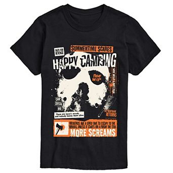 Big & Tall Friday The 13th Happy Camping Graphic Tee