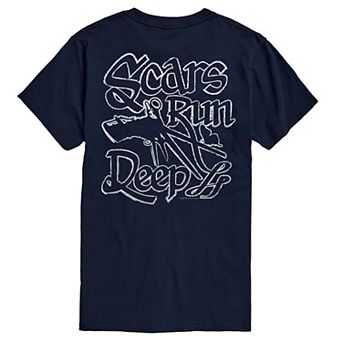 Big & Tall Edward Scissorhands Scars Run Deep Graphic Tee