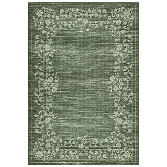 Scalloped Runner Rug for Hallway Non-Slip Modern Carpet Runner, Stain-Resistant