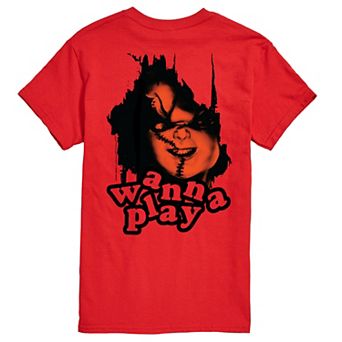 Big & Tall Chucky Wanna Play Graphic Tee