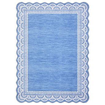 Soft Washable Area Rug for Living Room, Bedroom, or Nursery - Low Pile, Non-Slip, Mark Resistant
