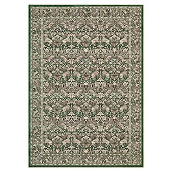Vintage Boho Area Rug, Washable No Slip Stain Resistant Soft Carpet for Living Room Farmhouse