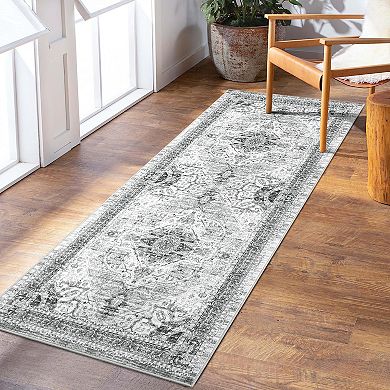 Washable Area Rug, Non Slip Backing & Durable Edge Binding Area Rug, Vintage Rugs