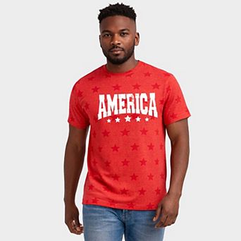 America Varsity Star Distressed - Men's Short Sleeve Star Tee