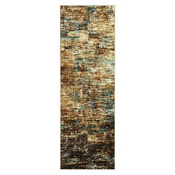 Washable Modern Rug Non-Slip Abstract Area Rug Stain-Resistant Low Pile Indoor Carpet