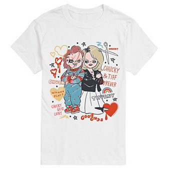 Big & Tall Chucky & Tiff Forever Doodles Graphic Tee
