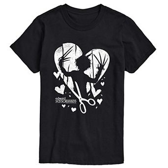Big & Tall Edward Scissorhands Heart Silhouette Graphic Tee