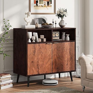 31.5 in Large Sideboard Buffet Credenza Storage Cabinet with Shelves