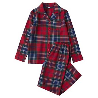 Girls 4-18 Lands' End Flannel 2 pc Pajama Top & Pajama Bottoms Set