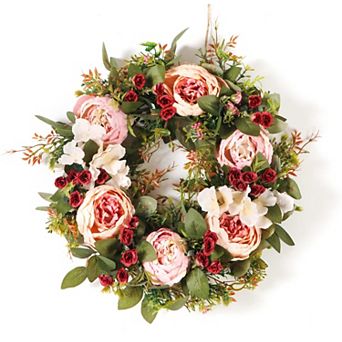 24 in Floral Wreath Spring Summer Door Window Home Decor