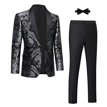 Men Unique Pattern Suit Set