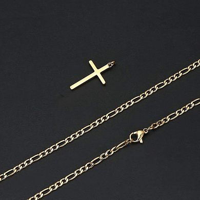 Stainless Steel Cross Pendant Necklace