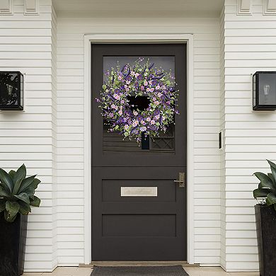 24-inch Lavender Eucalyptus Wreath Spring Summer Door Decor