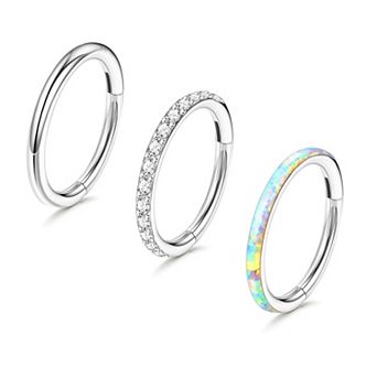 Hinged Nose Hoops for Piercing