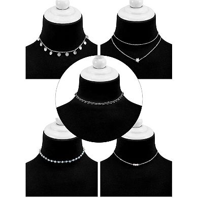 9 Pcs Layered Choker Necklace Set