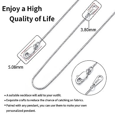 Sterling Silver Box Chain Necklace