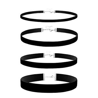Adjustable Black Choker Set