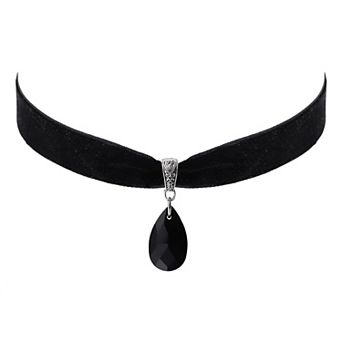 Black Gothic Choker Necklace for Women