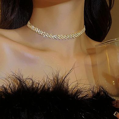 Sparkly Crystal Choker Necklace