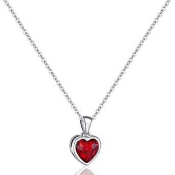 Classic Sterling Silver Heart Pendant Necklace