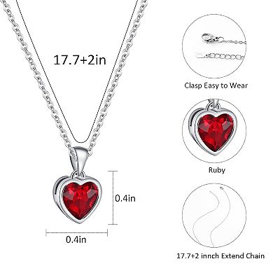 Classic Sterling Silver Heart Pendant Necklace
