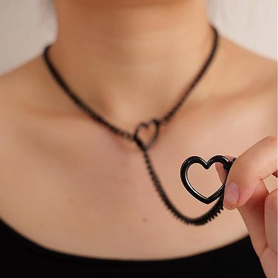 Stainless Steel Heart Chain Necklace