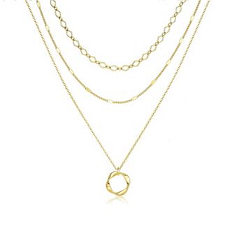Stackable Pendant Layered Necklace