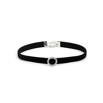 90s Style Black Velvet Choker Necklace for Women