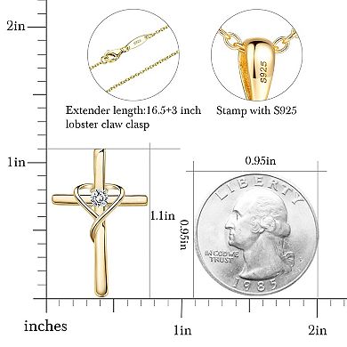925 Sterling Silver Cross Necklace