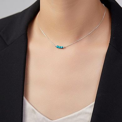 Sterling Silver Bead Choker Necklace for Women