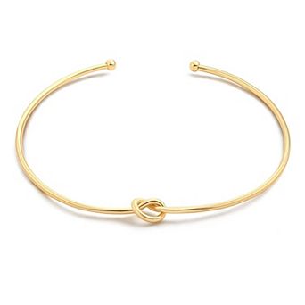 Stylish Gold Plated Cuff Choker Necklace