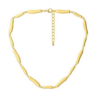 Bold Gold Link Choker Necklace