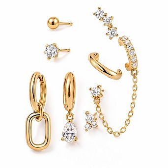Small Hoop Earrings Set