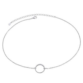 Simple Sterling Silver Choker Necklace